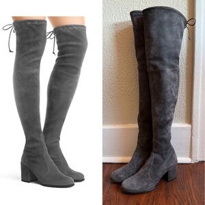 Stuart Weitzman Over The Knee Stretch Suede Boots
